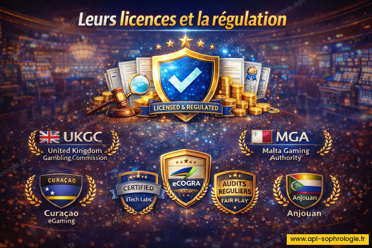 Les licences et autorités de régulation des casinos
